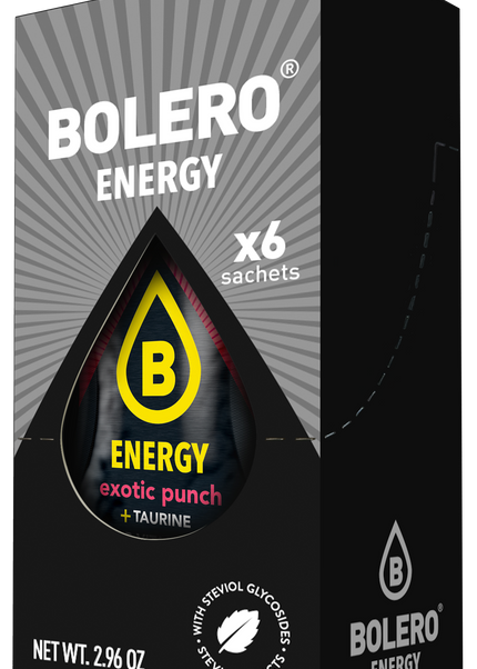 Bolero® ENERGY Exotic Punch 500ml (6 x 14g)