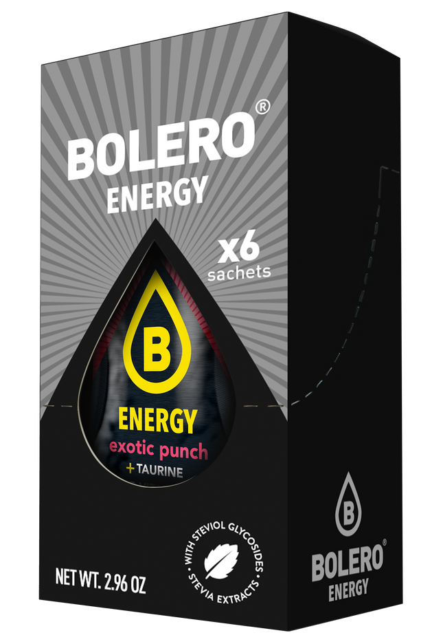 Bolero® ENERGY Exotic Punch 500ml (6 x 14g)