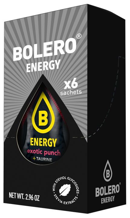 Bolero® ENERGY Exotic Punch 500ml (6 x 14g)
