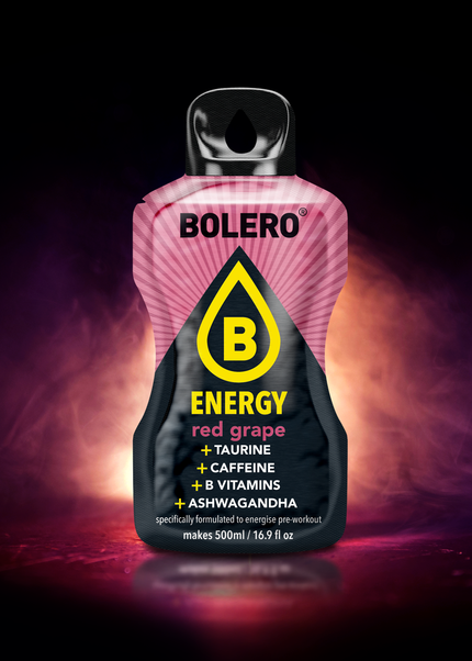 Bolero® ENERGY Red Grape 500ml (6 x 14g)