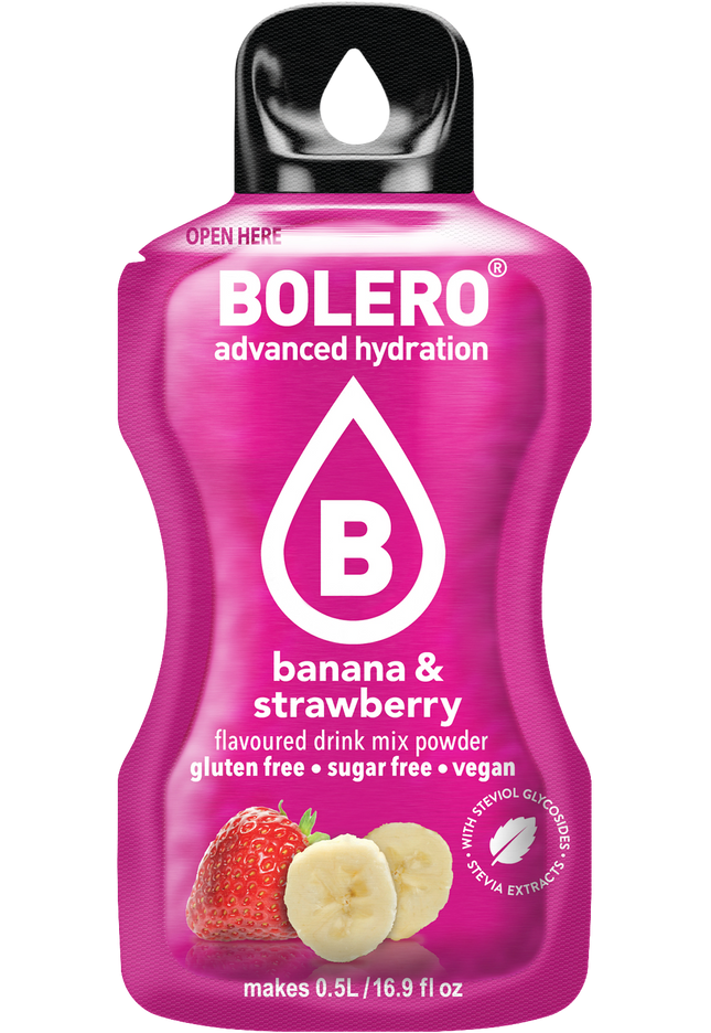 Bolero® STICKS - Banana & Strawberry (12 x 3g)