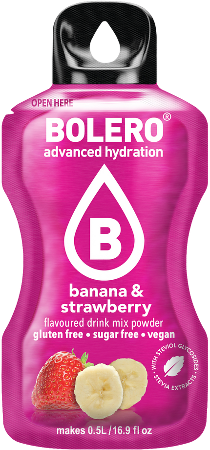Bolero® STICKS - Banana & Strawberry (12 x 3g)