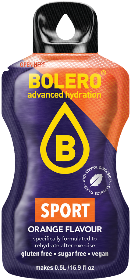 Bolero® STICKS - SPORT Orange (12 x 3g)